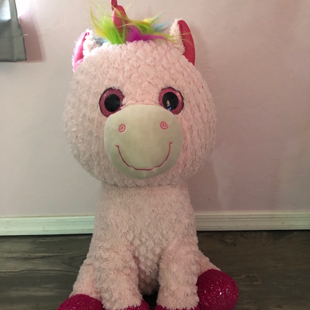 Big unicorn stuffed animal